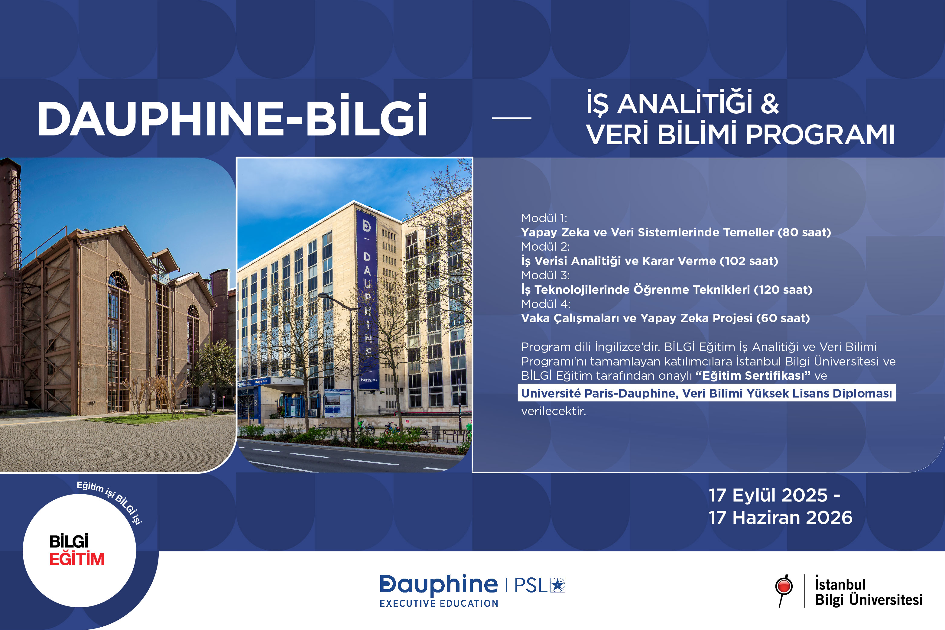 DAUPHINE-BİLGİ BUSINESS ANALYTICS & DATA SCIENCE CERTIFICATE PROGRAM